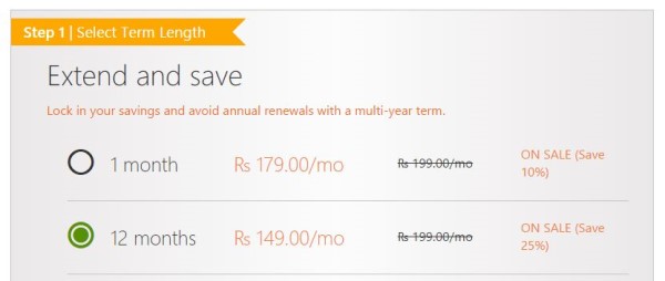 Choose Starter plan for twelve months