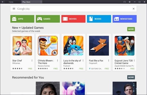 Play Store on BlueStacks for WIndows 10, WIndows 8.1-8-7