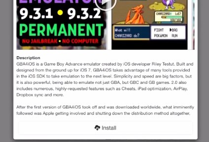 GBA4iOS iOS 11 install