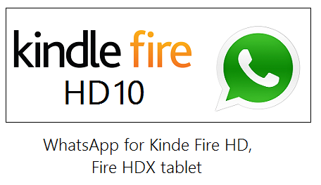 WhatsApp for Kindle Fire HD tablet